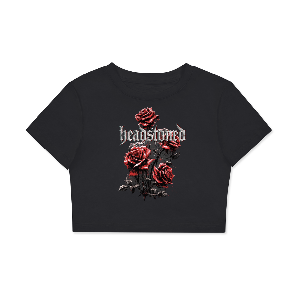 Fitted Crop Cotton T-Shirt