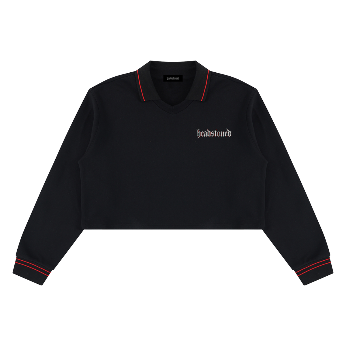 Dead Kingz Crop Collared Sweatshirt