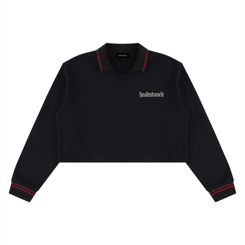 Dead Kingz Crop Collared Sweatshirt