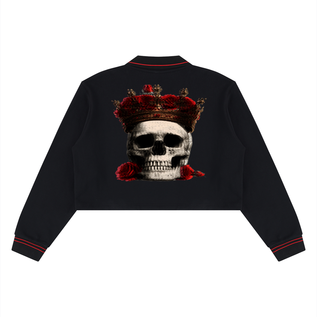 Dead Kingz Crop Collared Sweatshirt